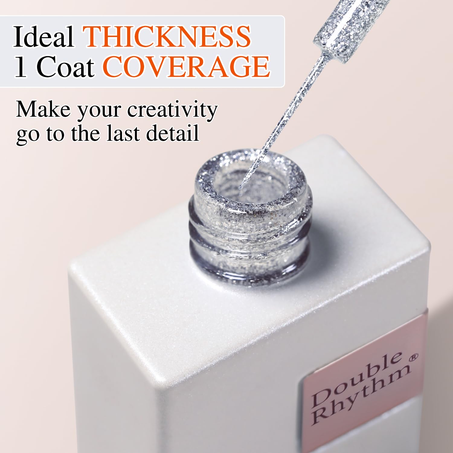 Double Rhythm bottle cap and label detail emphasizing quality packaging benefit