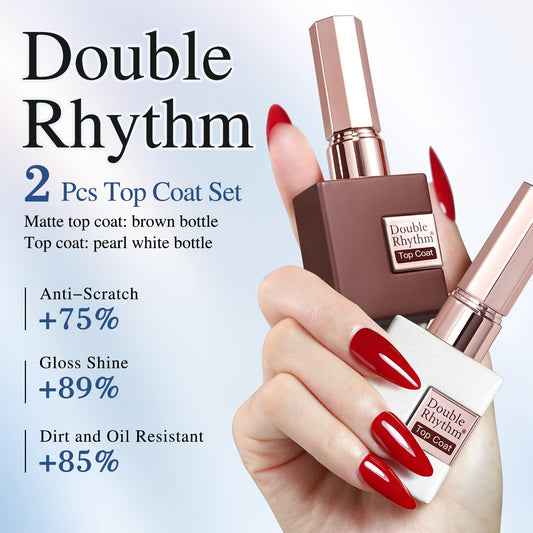 Double Rhythm brush and cap detail demonstrating smooth application and control benefit