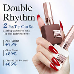 Double Rhythm brush and cap detail demonstrating smooth application and control benefit