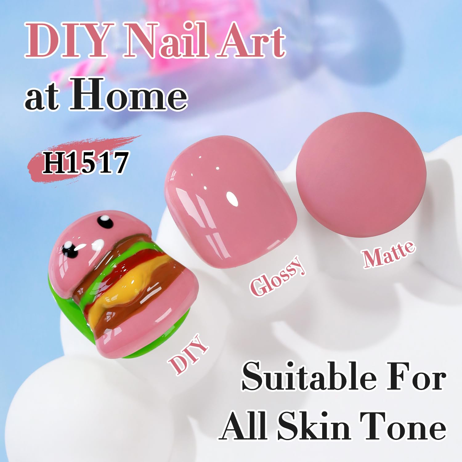 Double Rhythm brush painting a nail swatch showing smooth, even coverage