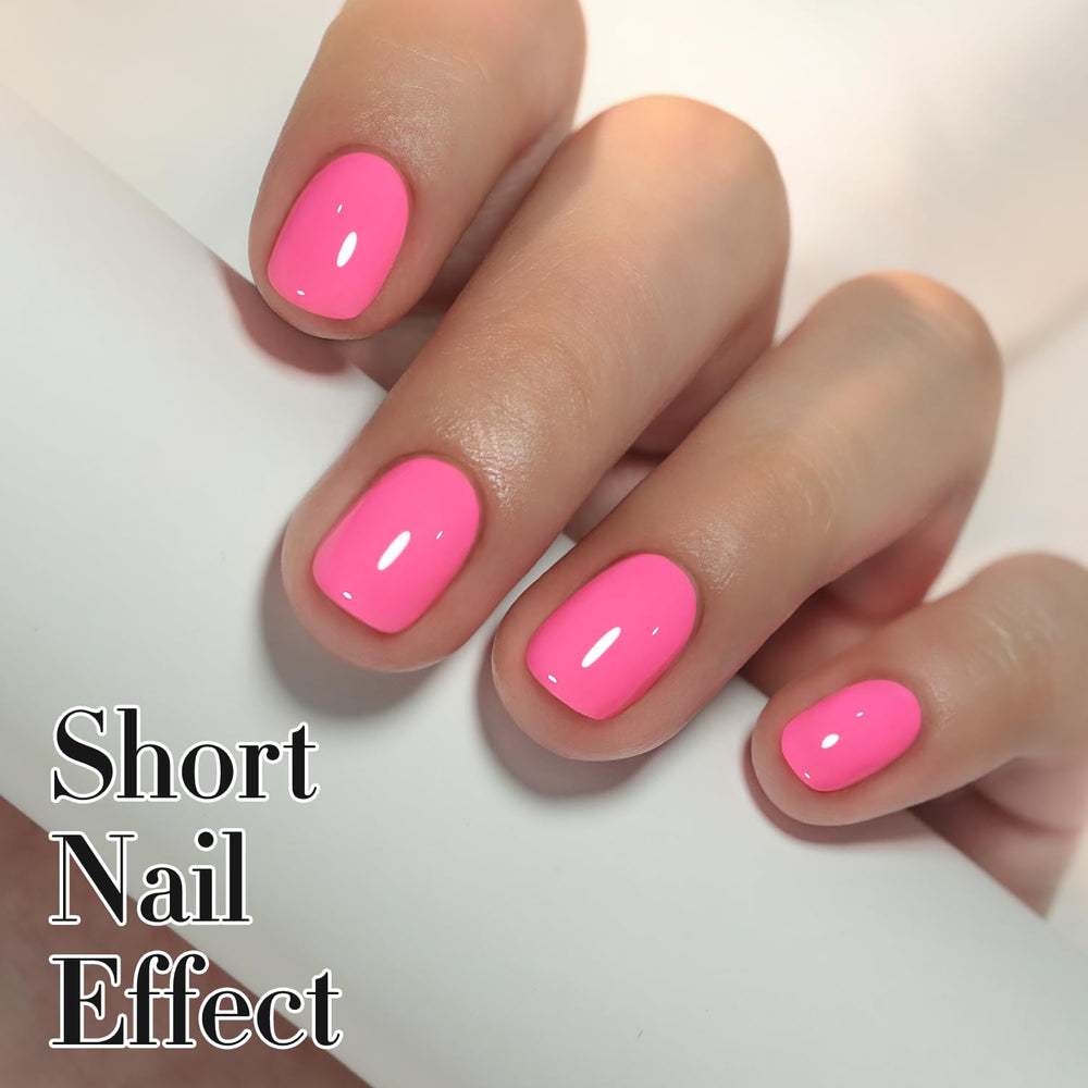Double Rhythm brush applying a smooth stroke showing gel texture and even coverage
