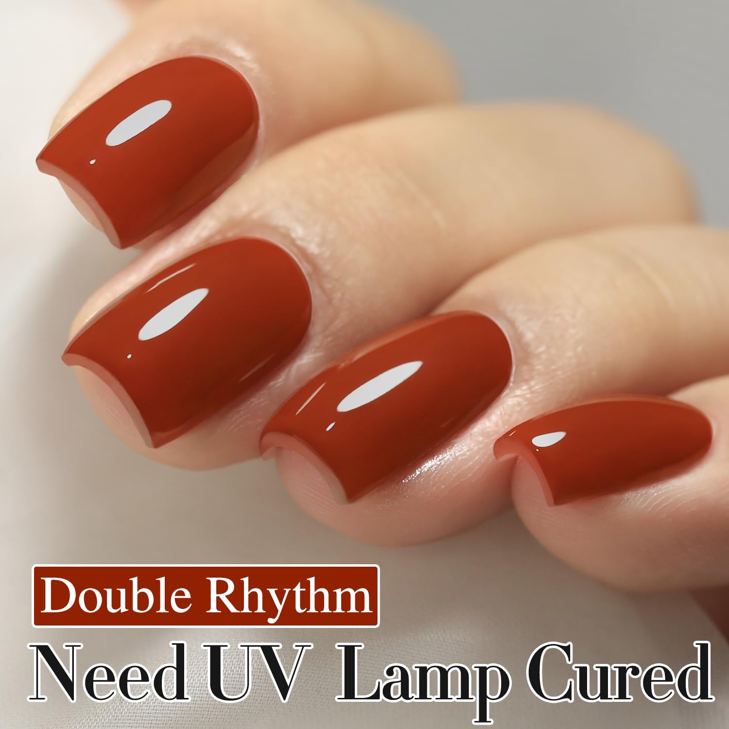 Double Rhythm brush and polish texture detail demonstrating smooth application