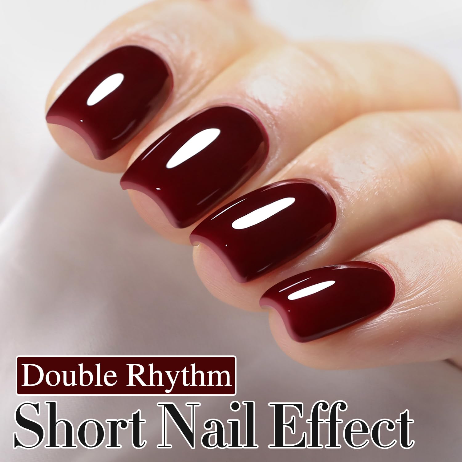 Double Rhythm brush closeup demonstrating smooth application and precise control while painting nails