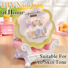 Double Rhythm brush stroke on swatch card demonstrating smooth application and coverage