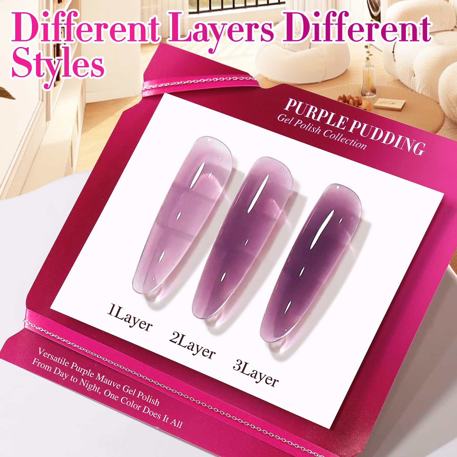 Double Rhythm brush stroke of jelly gel showing smooth application benefit