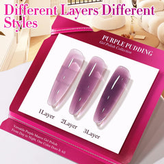 Double Rhythm brush stroke of jelly gel showing smooth application benefit