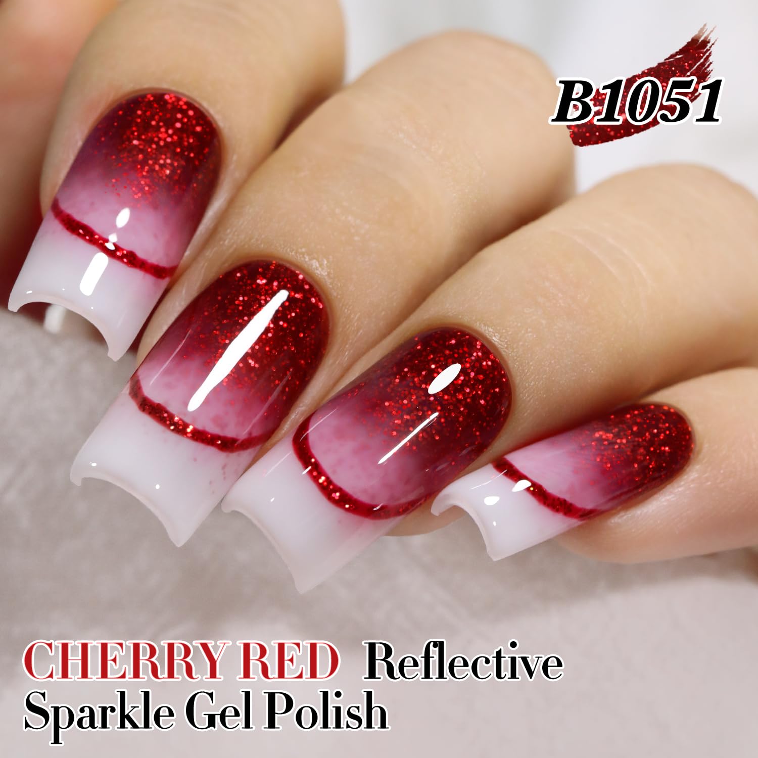 Double Rhythm brush stroke texture on white plate showing smooth application benefit