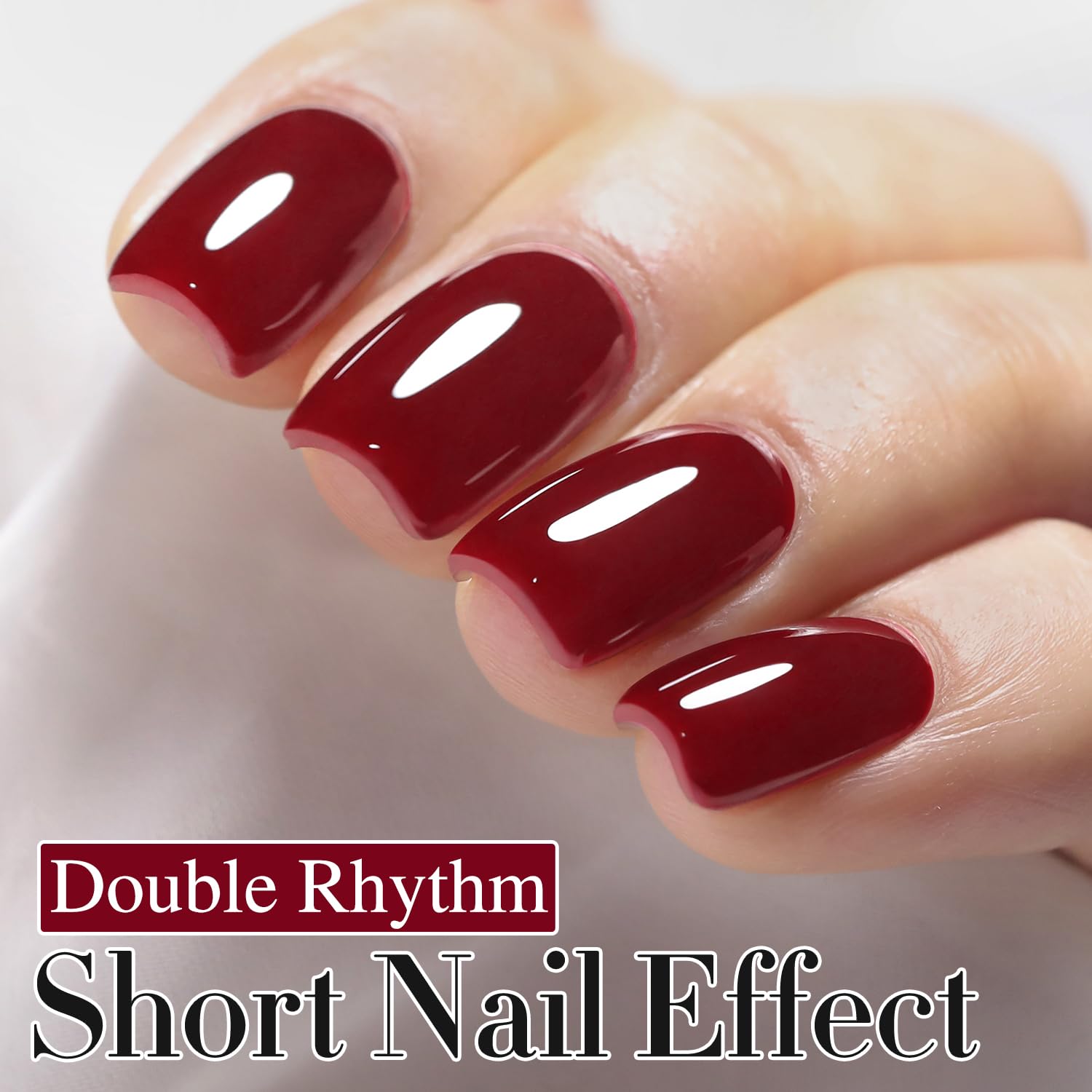 Double Rhythm cap and brush detail showing smooth applicator for even coverage and precise strokes