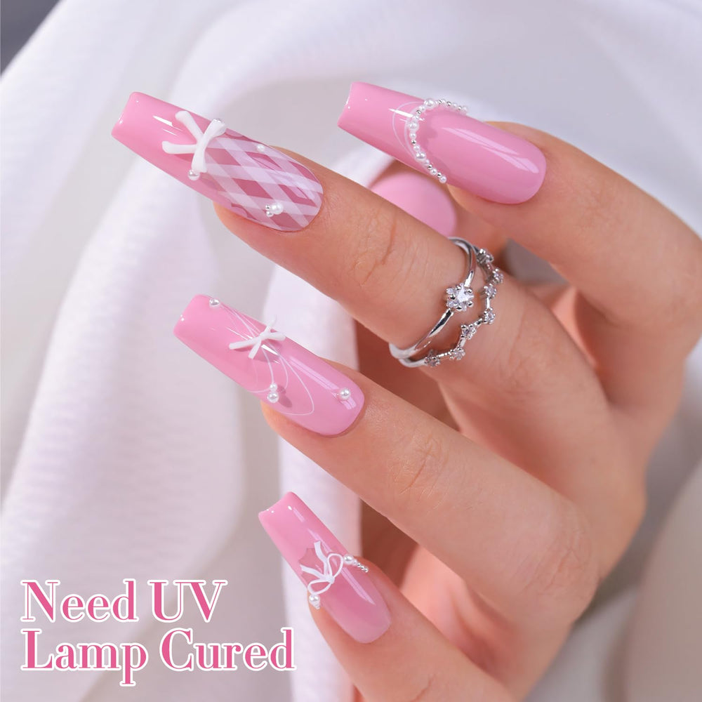 Double Rhythm swatches on nail wheels showing translucency and layer options