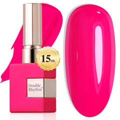 Double Rhythm front bottle showing cherry rose shade and easy selection benefit