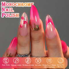 Double Rhythm applied on nails in lifestyle scene showing natural glossy look benefit