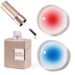 Double Rhythm front bottle showing clear blooming gel for easy watercolor effects