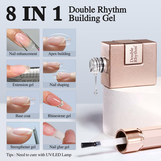 Double Rhythm brush and cap detail for precise application and controlled flow