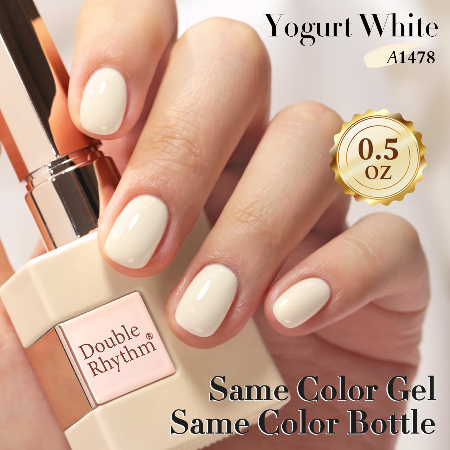 Double Rhythm close-up brush stroke demonstrating smooth application and even coverage benefit
