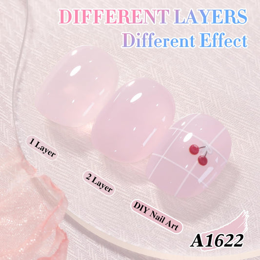 Double Rhythm brush stroke close-up demonstrating smooth application for precise nails