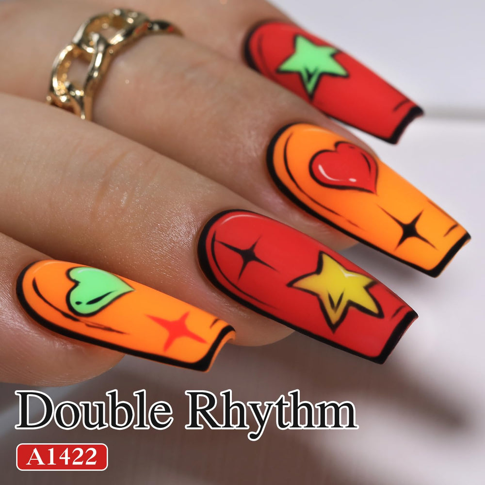 Double Rhythm close-up glossy finish highlighting long-lasting shine