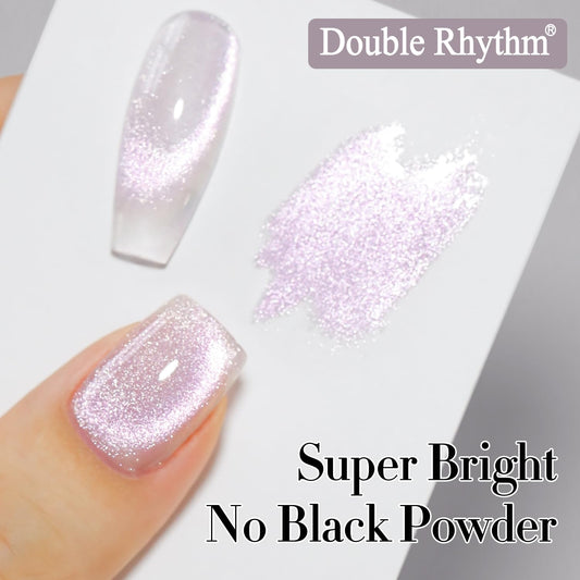 Double Rhythm close-up magnet effect showing holographic cat eye shimmer