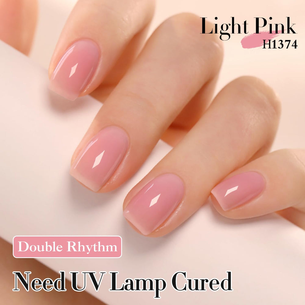 Double Rhythm close-up of translucent milky sheen highlighting glossy finish
