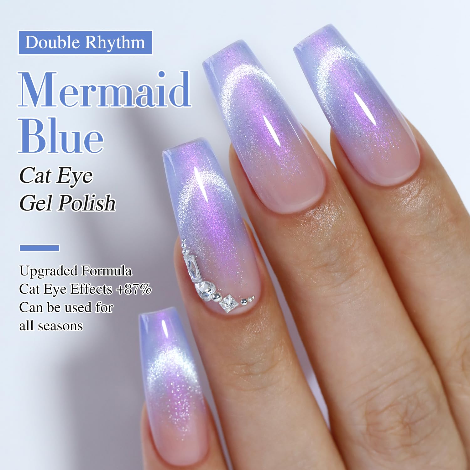 Double Rhythm close-up brush stroke of polish showing smooth application benefit