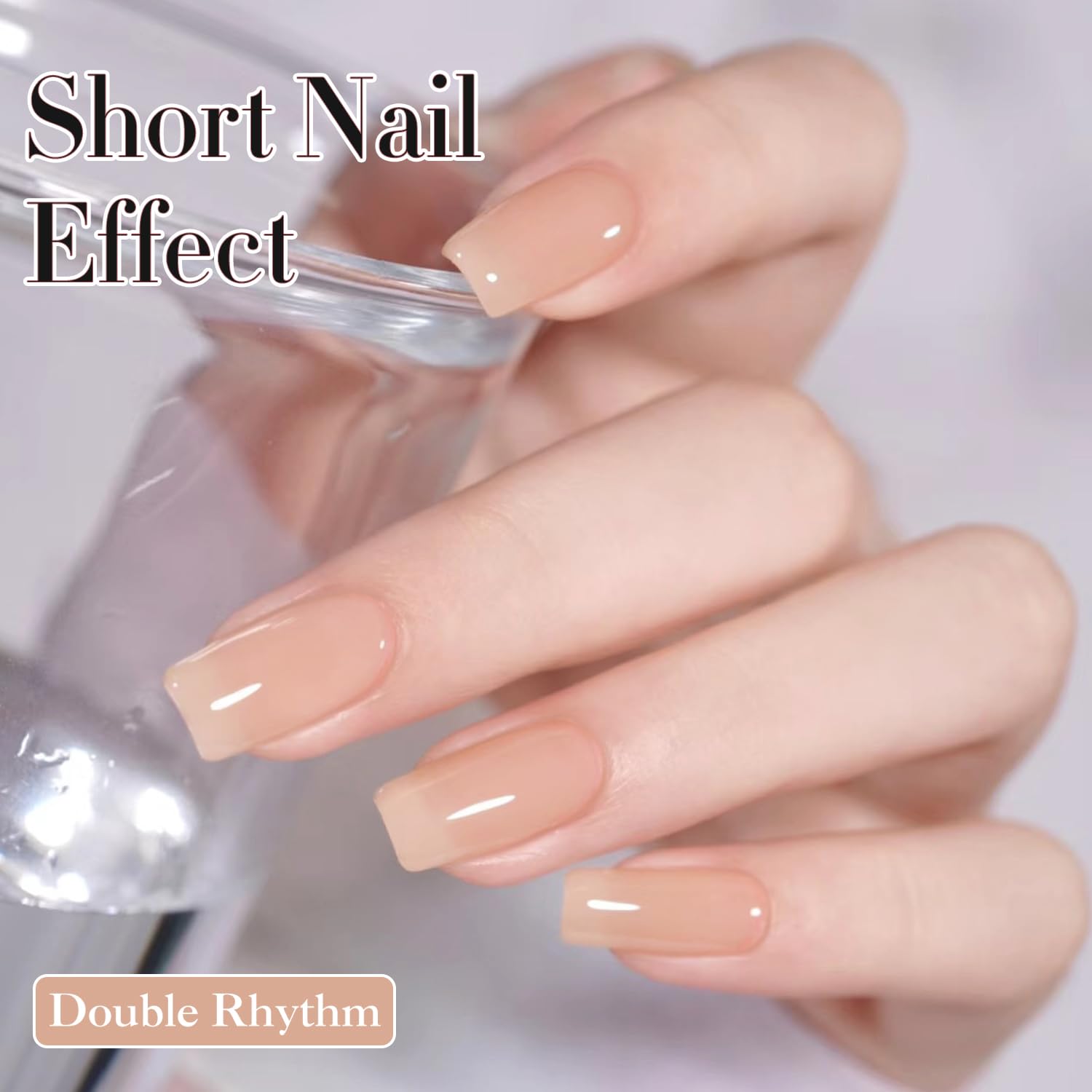 Double Rhythm brush stroke close-up showing smooth application benefit
