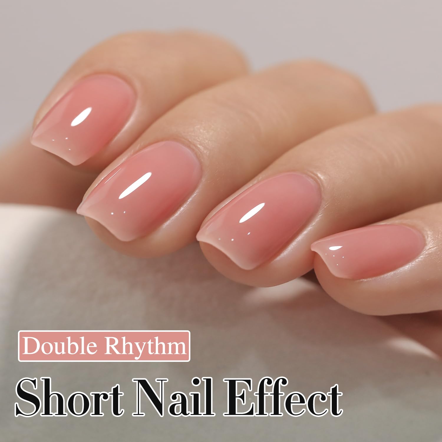 Double Rhythm brush stroke close-up illustrating smooth application and precise control