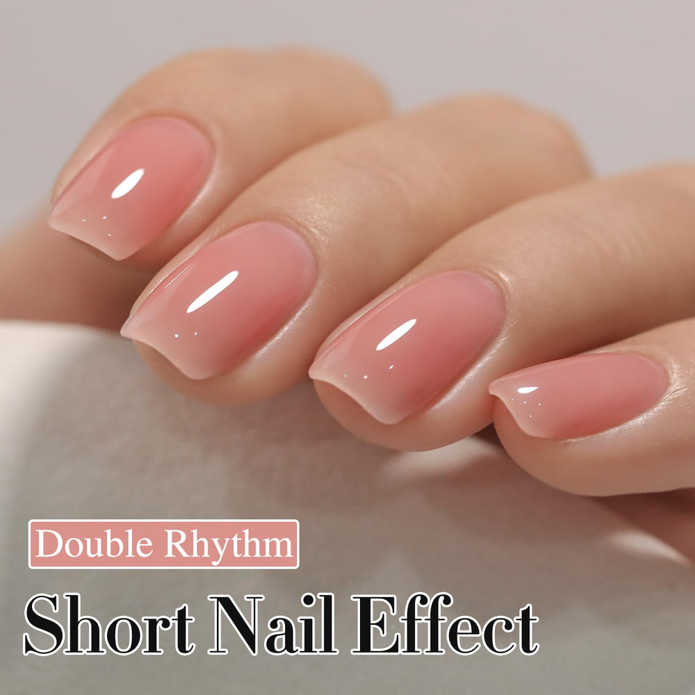 Double Rhythm brush stroke close-up illustrating smooth application and precise control
