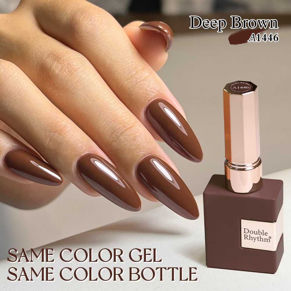 Double Rhythm color swatch on nail wheel demonstrating accurate shade preview