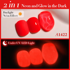 Double Rhythm nail wheel swatch displaying true neon-red payoff
