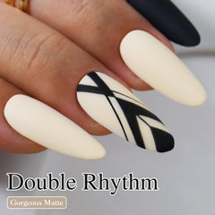 Double Rhythm label close-up reveals color code A1392 and ingredient clarity benefits