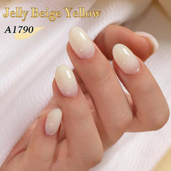 Double Rhythm cured glossy nail showing high-shine durable finish