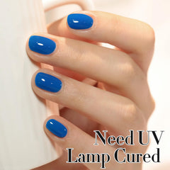 Double Rhythm cured nails close-up showing glossy finish and long-lasting shine