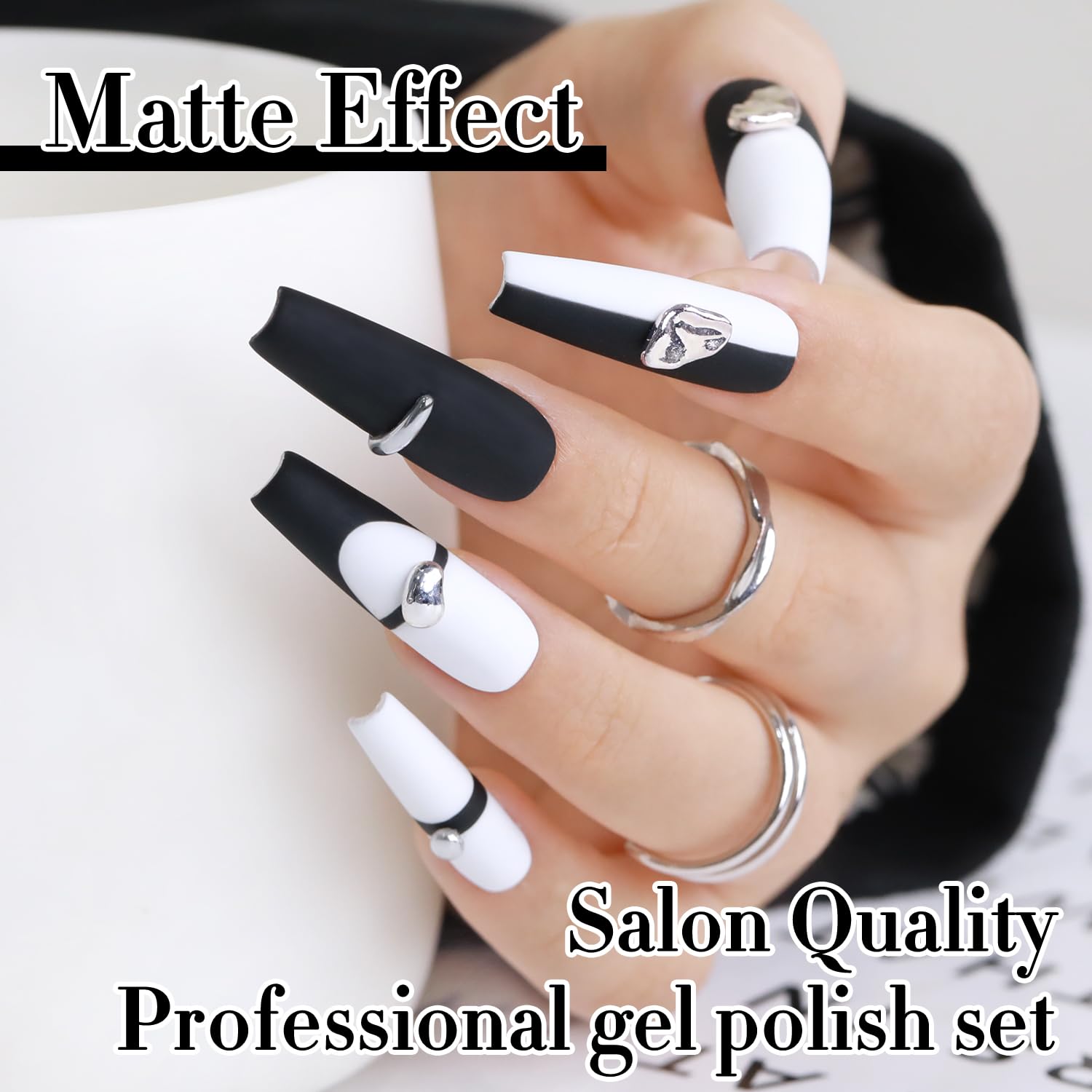 Double Rhythm cured nails closeup showing glossy durable finish