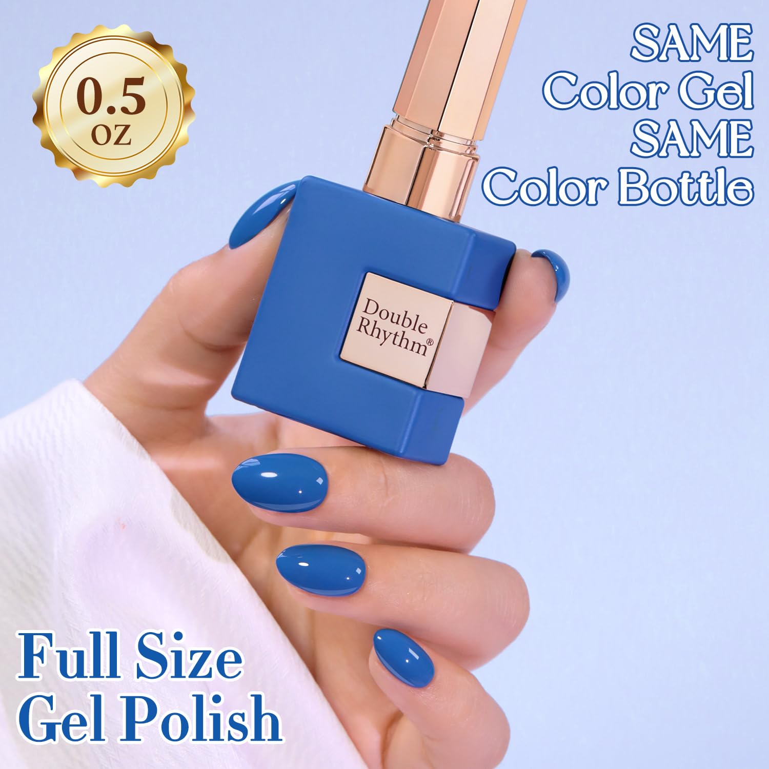 Double Rhythm painted nail tip showing true cured color and precision