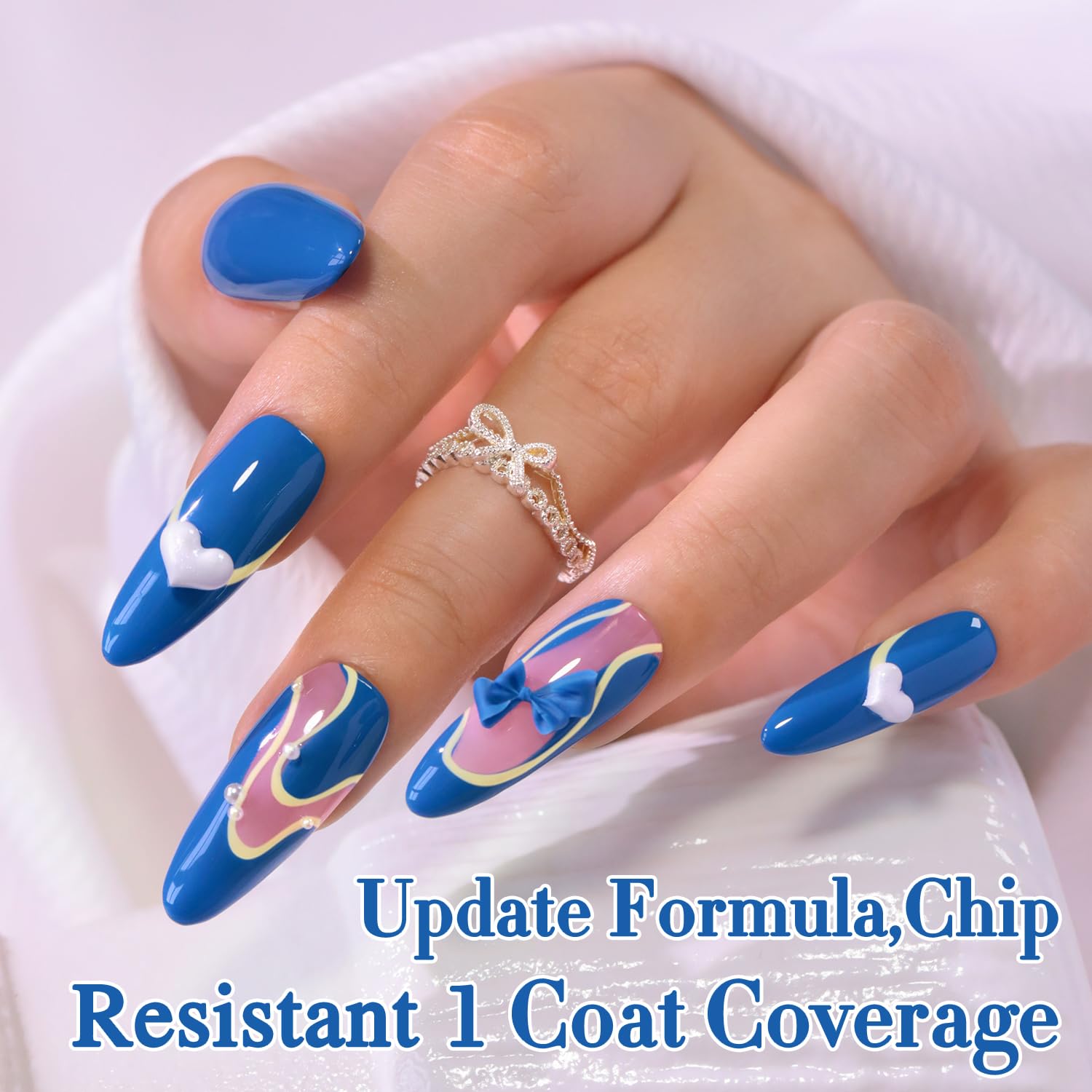 Double Rhythm in-use DIY manicure demonstrating easy at-home results