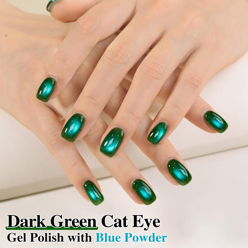 Double Rhythm cat-eye magnetic stripe detail showing three-dimensional shimmer