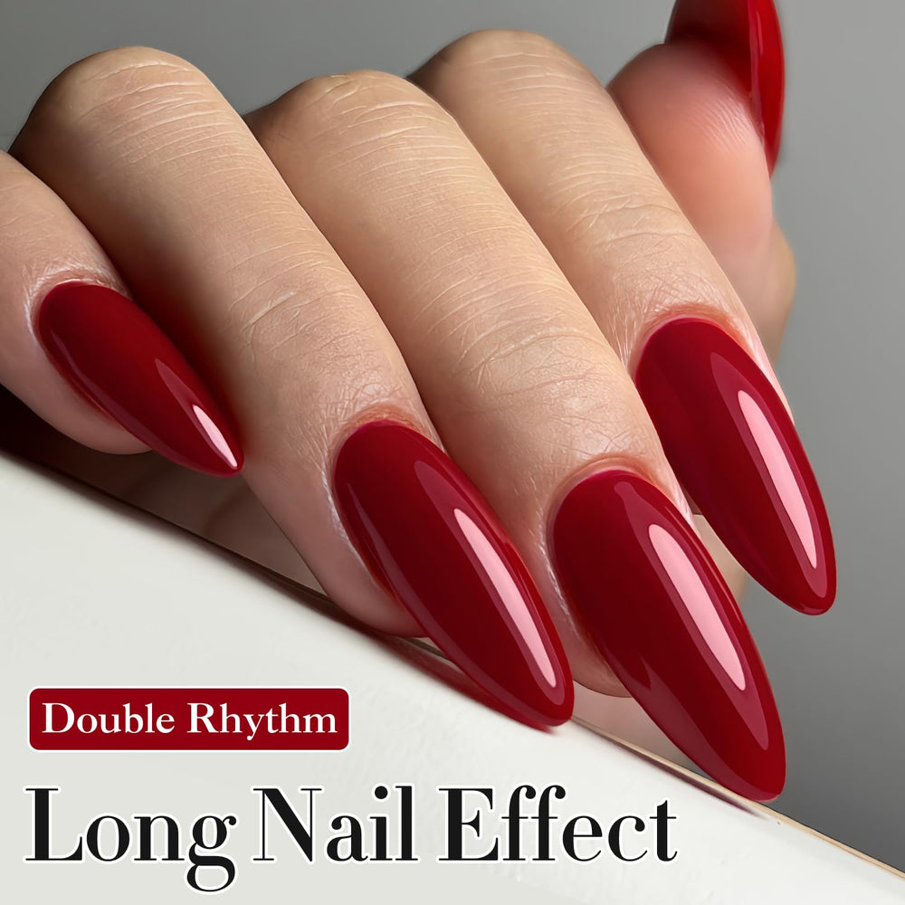 Double Rhythm brush stroke of polish showing smooth application and even coverage