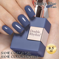 Double Rhythm manicure on model hand showing salon-quality glossy finish