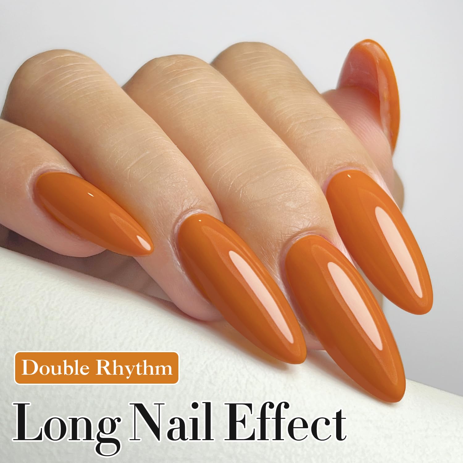 Double Rhythm brush applying polish showing smooth application benefit