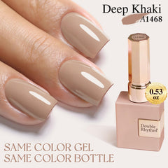 Double Rhythm nail swatch on model hand showing finished salon-look benefit