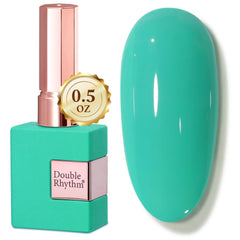 Double Rhythm bottle front view showing deep mint color and full-size benefit