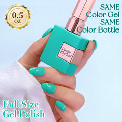 Double Rhythm nail swatch set demonstrating shade range and color accuracy