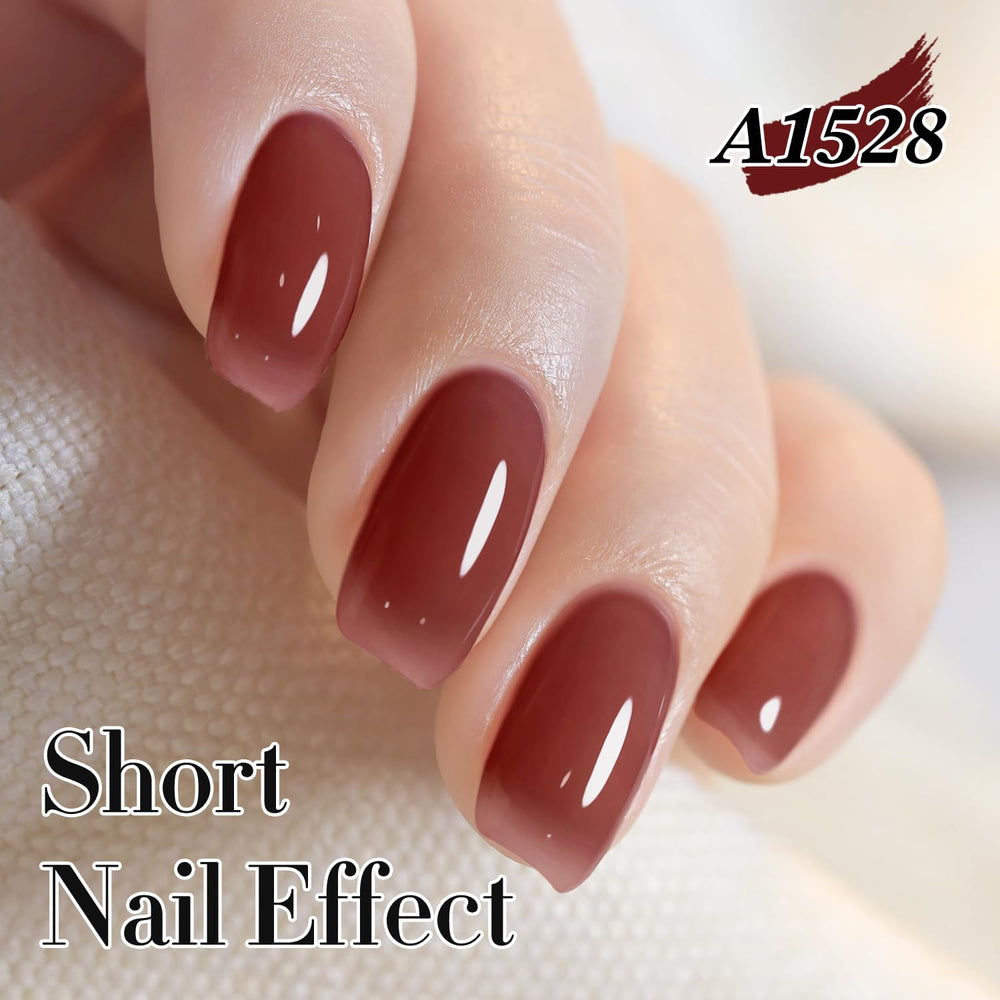 Double Rhythm brush stroke on nail showing smooth application and even coverage benefit