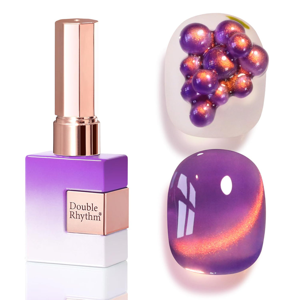Double Rhythm Drak Purple front bottle showing color and volume benefit