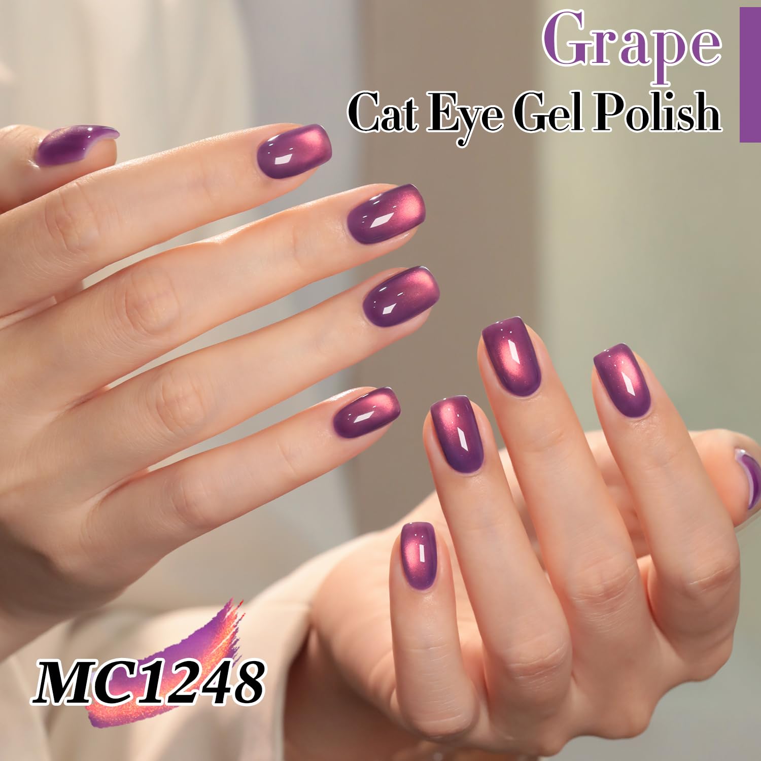 Double Rhythm styled manicure in lifestyle scene for wearable glamour benefit