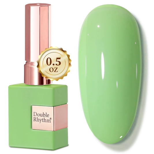 Double Rhythm bottle front view showing electric green shade and glossy finish