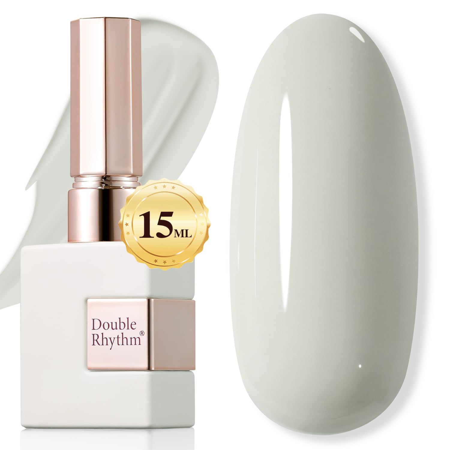 Double Rhythm front bottle A1387 showing true light gray shade and glossy finish