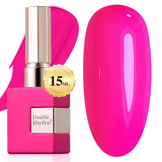 Double Rhythm front bottle hot pink showing vibrant color and salon shine