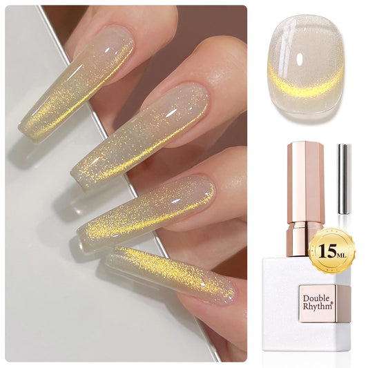 Double Rhythm front bottle MC1106 showing holographic shimmer and 15ml size benefit