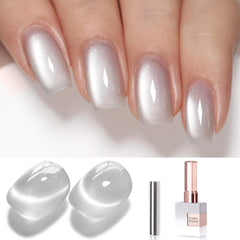 Double Rhythm front bottle showing Clear Silver shade and size benefit