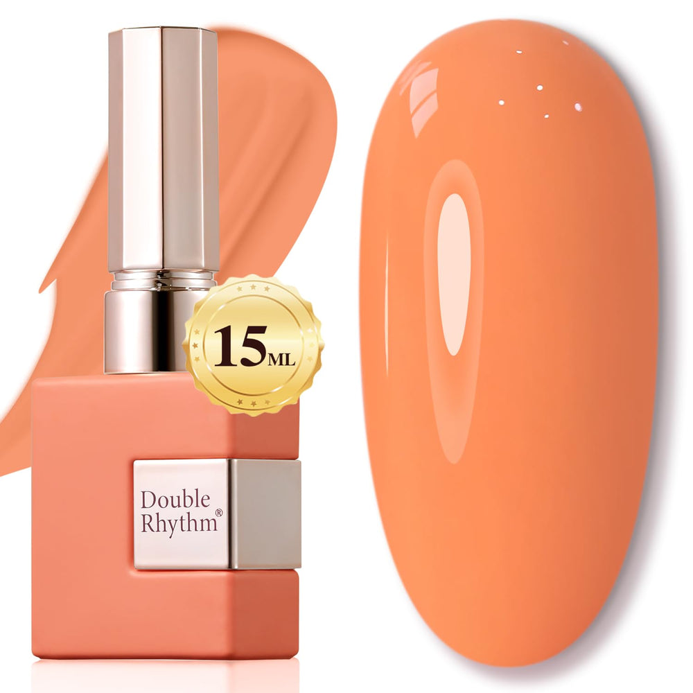 Double Rhythm front bottle milky orange showing color and gloss benefits